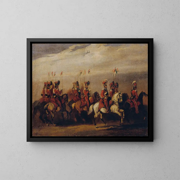 Cavaliers rouges - Piotr Michałowski — gerahmtes Bild an der Wand