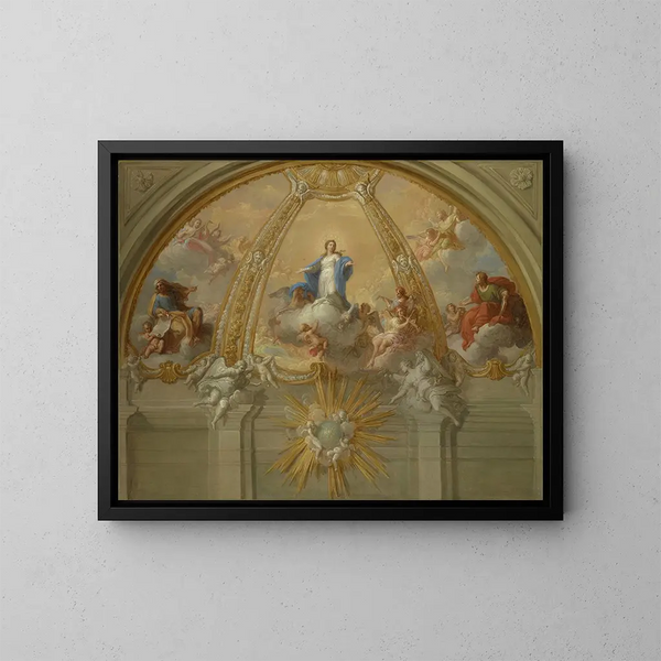 Unbefleckte Konzeption - Placido Costanzi — gerahmtes Bild an der Wand
