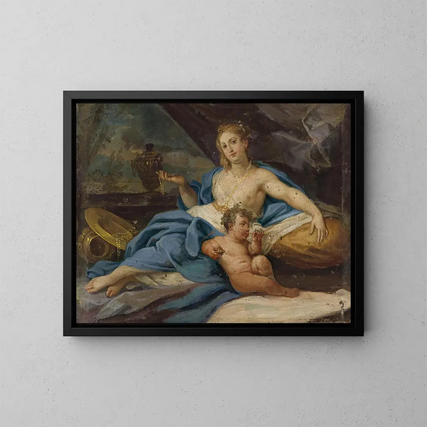 Venus liegend - Placido Costanzi — gerahmtes Bild an der Wand