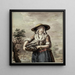 Fischhändlerin - Maria Margaretha la Fargue — gerahmtes Bild an der Wand