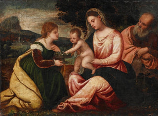 Polidoro Da Lanciano - The Holy Family with Saint Dorothea.webp