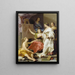Allegorie der Künste - Pompeo Batoni — gerahmtes Bild an der Wand