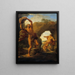 Attis und Galathée - Pompeo Batoni — gerahmtes Bild an der Wand