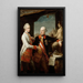L'Empereur Joseph II mit dem Großherzog Pierre Léopold von Toskana - Pompeo Batoni — gerahmtes Bild an der Wand