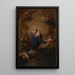 Die Jungfrau mit Kind in Herrlichkeit - Pompeo Batoni — gerahmtes Bild an der Wand