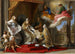 Der Papst Benedikt XIV., der die Enzyklika Ex Omnibus dem Graf von Stainville, dem zukünftigen Herzog von Choiseul, präsentiert - Pompeo Batoni — Ansicht des Kunstwerks