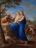 Der Ruhezustand während der Flucht nach Ägypten - Pompeo Batoni — Ansicht des Kunstwerks