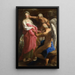 Le Temps ordonne à la Vieillesse de détruire la Beauté - Pompeo Batoni — gerahmtes Bild an der Wand