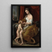 Venus streichelt Amor - Pompeo Batoni — gerahmtes Bild an der Wand
