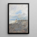 Sur la plage de Bordighera - Pompeo Mariani — gerahmtes Bild an der Wand