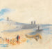 Hafen mit einem Dampfboot am Kai - Hercules Brabazon Brabazon — Ansicht des Kunstwerks