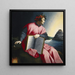 Portrait allegorisch von Dante - Florentinischer 16. Jahrhundert — gerahmtes Bild an der Wand