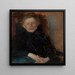 Portrait von Anna Saryusz Zaleska um 1880, nach 1863, Malerin - Olga Boznanska — gerahmtes Bild an der Wand