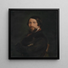 Portrait eines Mannes - Francesco Hayez — gerahmtes Bild an der Wand