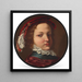 Portrait eines Jungen - Angelo Caroselli — gerahmtes Bild an der Wand
