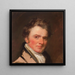 Portrait eines Gentlemans - Gilbert Stuart — gerahmtes Bild an der Wand