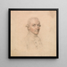Portrait eines jungen Mannes, der auf frischer Tat ertappt wurde, nach rechts gewandt - John Smart — gerahmtes Bild an der Wand
