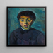 Portrait eines Mädchens - Alexander Kanoldt — gerahmtes Bild an der Wand
