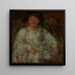 Portrait einer Dame mit Brille - Olga Boznanska — gerahmtes Bild an der Wand