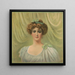 Portrait einer Frau mit Bändern in den Haaren - Campbell Metzger Jacobson — Wandpräsentation des Kunstwerks