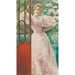 Reproduktion des Gemäldes Portrait einer jungen Frau in einem Conservatoire - James Tissot