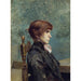 Reproduktion des Gemäldes Portrait von Jeanne Wenz - Henri de Toulouse-Lautrec