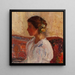 Portrait de Liza Pareska - Witold Wojtkiewicz — gerahmtes Bild an der Wand