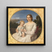 Portrait von Maria Lehmann mit ihrer Tochter Margrethe - Jürgen Roed — gerahmtes Bild an der Wand