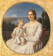 Portrait von Maria Lehmann mit ihrer Tochter Margrethe - Jürgen Roed — Ansicht des Kunstwerks
