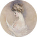 Portrait von Marthe Letellier geborene Fourton - Paul César Helleu — in einem Innenraum präsentiert