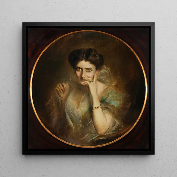 Portrait de Mary Victoria Lady Curzon de Kedleston, Vice-reine des Indes - Franz von Lenbach
