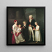 Familienporträt des Lübecker Kaufmanns Marc André Souchay 1759-1814, seiner Frau Cornelia 1765-1838 und ihrer Kinder - Friedrich Carl Gröger — gerahmtes Bild an der Wand