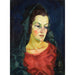 Reproduktion des Gemäldes Portrait einer Frau (Ludmilla Allik) - Konrad Mägi