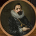 Portrait Doppel von Johann Christoph Oelhofen - Lorenz Strauch — in einem Innenraum präsentiert