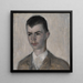 Portrait des Bruders des Künstlers Svend Hammershøi - Vilhelm Hammershøi — gerahmtes Bild an der Wand