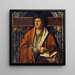 Portrait idealisiert von Vergil - Kreis von Ambrosius Holbein — gerahmtes Bild an der Wand