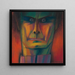 Portrait männlich nach Rudolf Hess - Karl Wiener — gerahmtes Bild an der Wand