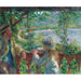 Reproduktion des Gemäldes in der Nähe des Sees - Pierre-Auguste Renoir