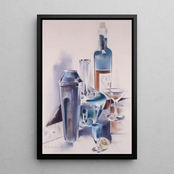 Hospitalité - Preston Dickinson — gerahmtes Bild an der Wand