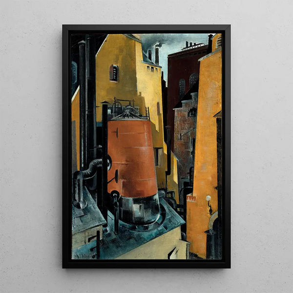 Industrie-Gemälde - Preston Dickinson — gerahmtes Bild an der Wand