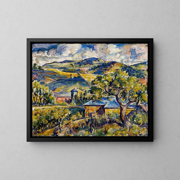 Landschaft des Maine - Preston Dickinson — gerahmtes Bild an der Wand
