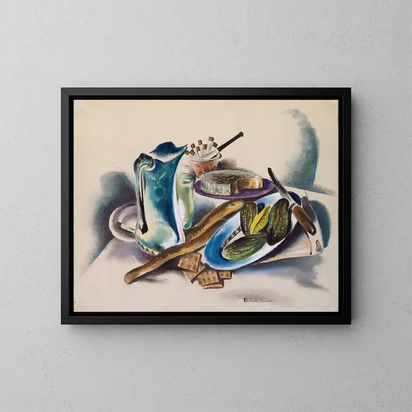 Stillleben - Preston Dickinson — gerahmtes Bild an der Wand