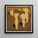 Gebet von Pikese - Oskar Kallis — gerahmtes Bild an der Wand
