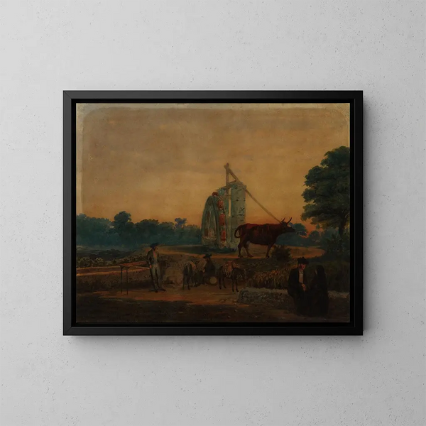 La Noria Spanien - Prilidiano Pueyrredón — gerahmtes Bild an der Wand