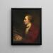 Selbstporträt des Künstlers - Prince Hoare II — gerahmtes Bild an der Wand