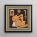 Prometheus formt den Menschen mit Ton - Philipp Veit — gerahmtes Bild an der Wand