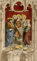 Versammlung von Heiligen in einer architektonischen Kulisse - Prosper Lafaye — Ansicht des Kunstwerks