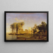 Beni Suef am Nil - Prosper Marilhat — gerahmtes Bild an der Wand