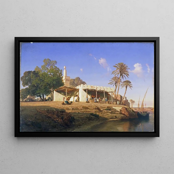 Prosper Marilhat - On the Banks of the Nile.webp