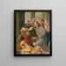 Der Christus vertreibt die Geldwechsler aus dem Tempel - Quentin Massys — gerahmtes Bild an der Wand